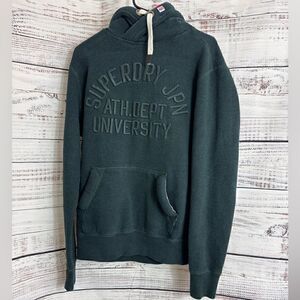Superdry Sweatshirt Mens Size Medium Vintage Venue Tonal Hoodie Campus Green